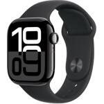 Apple Watch Series 10 Jet Black Aluminium Case with Black Sport Band