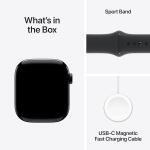 Apple Watch Series 10 Jet Black Aluminium Case with Black Sport Band