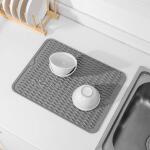 MicoYang Silicone Dish Drying Mat: Versatile, ecofriendly, and heatresistant, this mat is perfect for your kitchen counter or sink, as well as serving as a refrigerator or drawer liner.