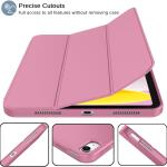 iMieet Case for New iPad 10.9 Inch (10th Gen, 2022) - Trifold Stand with Pencil Holder, Soft TPU Back, and Auto Wake/Sleep (Pale Violet Red)