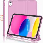 iMieet Case for New iPad 10.9 Inch (10th Gen, 2022) - Trifold Stand with Pencil Holder, Soft TPU Back, and Auto Wake/Sleep (Pastel Violet)