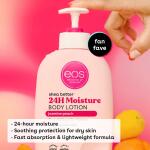 eos Shea Better Body Lotion - Jasmine Peach: 24-hour moisture, lightweight, non-greasy, made with natural shea, vegan, 16 fl oz.