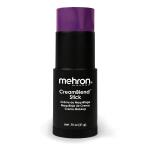 Mehron Makeup CreamBlend Stick (PURPLE), Face Paint, Body Paint, & Foundation Cream Makeup, Body Paint Stick Perfect for Halloween Makeup .75 oz