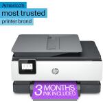 HP OfficeJet 8015e Wireless Color All-in-One Printer - White