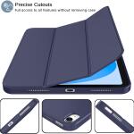 iMieet Case for New iPad 10.9 Inch (10th Gen, 2022) - Trifold Stand with Pencil Holder, Soft TPU Back, and Auto Wake/Sleep (Dark Blue)