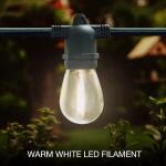 Member's Mark 35' LED (15 Bulbs ) Solar String Lights White