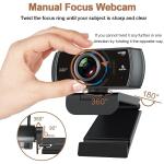 NexiGo N980P 1080P 60FPS Webcam with Microphone and Software Control