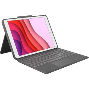 Logitech Combo Touch for iPad (7th, 8th and 9th generation) keyboard case with trackpad- Graphite