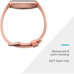 Fitbit Versa Smart Watch (S & L Bands Included) - Peach/Rose Gold Aluminium