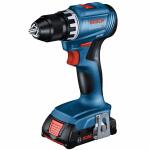 Bosch 18V Brushless Cordless Drill Kit with Keyless Chuck, Battery, Charger, and Soft Bag