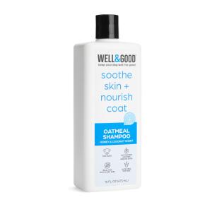 Well and Good 16 Oz Dog Shampoo with Natural Oatmeal, Soothing and Moisturizing Itchy Skin