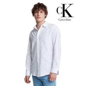 Calvin Klein Men Oxford Classic Shirt Brilliant White Size XS