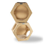 Armarkat 18 by 12 Inch Hexagon Cat House (Natural Beige)