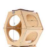 Armarkat 18 by 12 Inch Hexagon Cat House (Natural Beige)