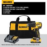 DEWALT 20V MAX 1/2-in Brushless Cordless Drill (with Soft Bag, Battery and Charger) 