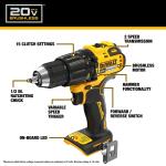 DEWALT 2-Tool Combo Kit (DCK228E2) 20V MAX XR Cordless Drill/Impact 