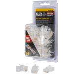 Klein Tools 50-Pack CAT6A Pass-Thru Modular Data Plugs