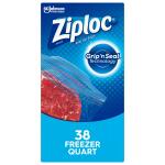 Ziploc 38 Freezer Quart Pack Medium Food Bag