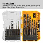 DEWALT 14-Piece Black Oxide Drill Bit Set