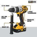 DEWALT 20-volt Max XR 1 /2-in Brushless Cordless Hammer Drill/Driver DCD998W - POWER DETECT Kit