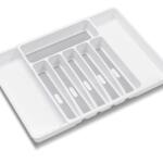 Style Selections 15 Inch White Plastic Stackable Expandable Drawer Organizer