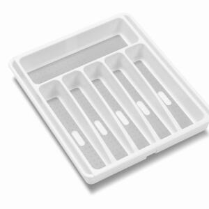 Style Selections 15 Inch White Plastic Stackable Expandable Drawer Organizer