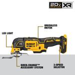 DEWALT XR 20V MAX Cordless Brushless (Tool Only) 3-Speed Oscillating Multi Tool (DCS356B)