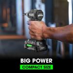 FLEX 1/4-in Brushless Cordless Impact Driver, COMPACT 24-Volt (Includes 1 Battery, Charger, and Soft Bag)