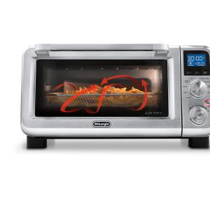 De'Longhi Silver Convection Toaster Oven 6-Slice with Automatic Shut-Off