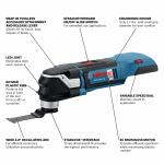 Bosch Starlock Plus 18V Cordless Brushless Variable Oscillating Multi-Tool