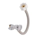 SharkBite Click Seal 1/2 in. x 7/8 in. x 12 in. Push-to-Connect Angle Stop Toilet Connector #24656