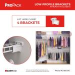 ClosetMaid 48-Pack White Resin Wire Shelf Hardware Brackets