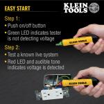 Klein Tools 50-1000V AC Non Contact Voltage Tester Pen - NCVT1PR