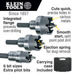 Klein Tools 8-Piece Master Electrician Hole Cutter