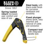 Klein Tools Coax Compression Tool Kit with Zipper Pouch Coax Cable Installation Tool Set