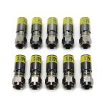 Klein Tools10-Pack VDV812606 Universal F Compression Connector for RG6/6Q