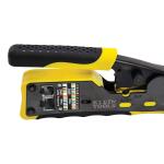 Klein Tools Pass-Thru(TM) Data CrimperRatcheting Cable Crimper 