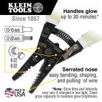 Klein Tools Klein-Kurve High-Visibility Wire Cutter/Stripper, 10-18 AWG Solid, 12-20 AWG Stranded