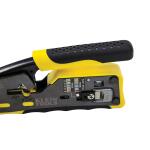 Klein Tools Pass-Thru(TM) Data CrimperRatcheting Cable Crimper 