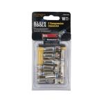 Klein Tools 10-Pack F Compression Connector RG6 for Above Ground Outdoor Use