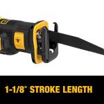 DEWALT 20-volt MAX XR Reciprocating Saw - Cordless Brushless Compact DCS367P1