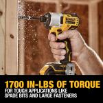 DEWALT 20V Max 1/4-in Brushless Cordless Impact Driver (with Soft Bag, Battery and Charger)