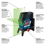 Bosch 165 ft Green Self-Leveling Cross-line Laser Level Kit