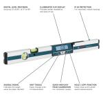 Bosch Aluminum 24 inch 2 Vial Line/Surface Level