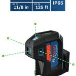 Bosch 125 ft Green Self-Leveling with Plumb Points Laser Level