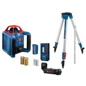 Bosch 1000 ft Red Self-Leveling Rotary Laser Level Kit