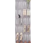 Style Selections 64 inch Tier 24 Pair Gray Fabric Over-the-door Shoe Organizer