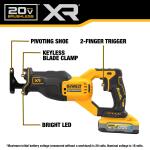 DEWALT DCS382H1 20V MAX XR Brushless Cordless Reciprocating Saw (w/ Charger and Battery)