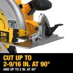 DEWALT 20V MAX 7-1/4 in Lithium-Ion Cordless Brushless Circular Saw Kit (w/ 5.0 Ah Battery and Charger)