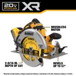 DEWALT 20V MAX 7-1/4 in Lithium-Ion Cordless Brushless Circular Saw Kit (w/ 5.0 Ah Battery and Charger)